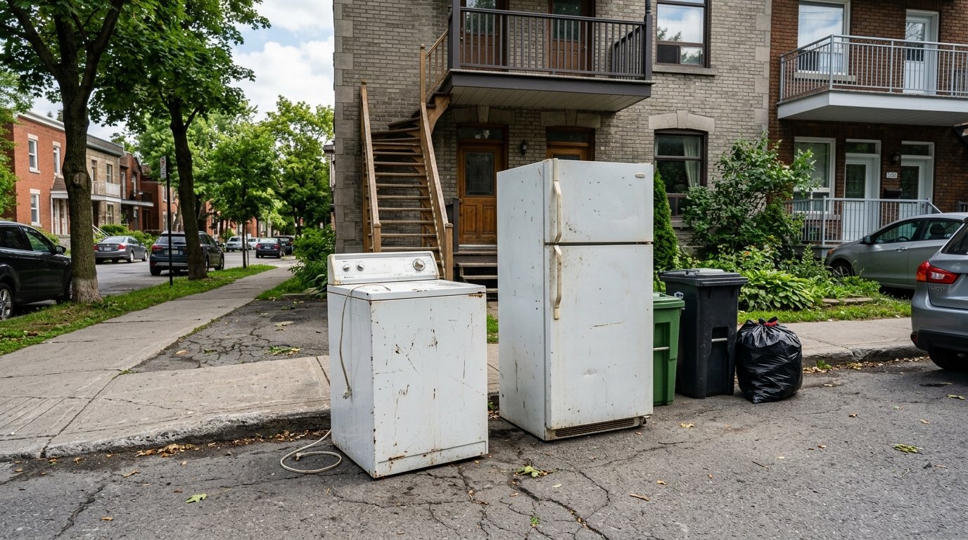 Élimination des électroménagers à Montréal : recyclage et ramassage